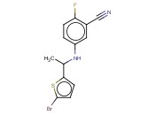 5-([1-(5-BROMOTHIOPHEN-2-YL)ETHYL]AMINO)-<span class='lighter'>2-FLUOROBENZONITRILE</span>