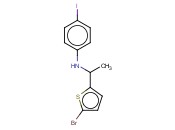 N-[1-(5-BROMOTHIOPHEN-2-YL)ETHYL]-<span class='lighter'>4-IODOANILINE</span>