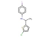 N-[1-(5-CHLOROTHIOPHEN-2-YL)ETHYL]-<span class='lighter'>4-IODOANILINE</span>