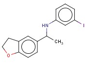 N-[1-(2,3-DIHYDRO-1-BENZOFURAN-5-YL)ETHYL]-<span class='lighter'>3-IODOANILINE</span>