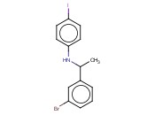 N-[1-(3-BROMOPHENYL)ETHYL]-<span class='lighter'>4-IODOANILINE</span>
