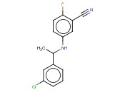 5-([1-(3-CHLOROPHENYL)ETHYL]AMINO)-<span class='lighter'>2-FLUOROBENZONITRILE</span>