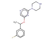 2-[1-(3-<span class='lighter'>氟</span>苯基)乙氧基]-6-(1-哌嗪基)<span class='lighter'>吡</span><span class='lighter'>嗪</span>