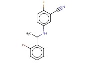 5-([1-(2-BROMOPHENYL)ETHYL]AMINO)-<span class='lighter'>2-FLUOROBENZONITRILE</span>