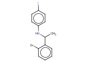 N-[1-(2-BROMOPHENYL)ETHYL]-<span class='lighter'>4-IODOANILINE</span>