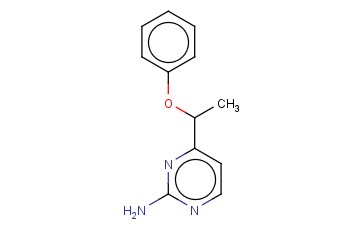 4-(1-PHENOXYETHYL)-2-<span class='lighter'>PYRIMIDINAMINE</span>