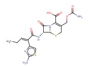 (6R,7R)-3-[[(<span class='lighter'>氨基</span><span class='lighter'>甲</span>酰)氧]甲基]-7-[[(2Z)-2-(2-<span class='lighter'>氨基</span>-4-噻唑基)-2-戊烯酰]<span class='lighter'>氨基</span>]-8-氧代-5-硫杂-1-氮杂双环[4.2.0]辛-2-烯-2-羧酸