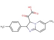 (6-methyl-2-p-tolyl-2,3-dihydro-imidazo[1,2-a]pyridin-3-yl)-<span class='lighter'>oxoacetic</span> acid