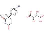 R-(+)-3-(4-AMINOPHENYL)-3-ETHYL-2,6-PIPERIDINEDIONE L-<span class='lighter'>TARTRATE</span> SALT