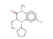(R)-2-<span class='lighter'>CHLORO-8-CYCLOPENTYL</span>-7-ETHYL-5-METHYL-7,8-DIHYDROPTERIDIN-6(5H)-ONE