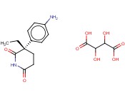 S-(-)-AMINOGLUTETHIMIDE <span class='lighter'>TARTRATE</span> SALT