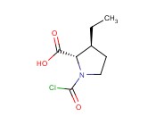 L-<span class='lighter'>脯氨酸</span>,1-(氯羰基)-3-乙基-,反- (9CI)