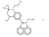1-<span class='lighter'>乙基</span>-2-[1,2,3,4-四氢-1-(2-羟<span class='lighter'>乙基</span>)-2,2,4-三甲基-6-喹啉基]-<span class='lighter'>苯</span>并[CD]吲哚翁,<span class='lighter'>盐酸盐</span>