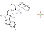 2-[3-(7-<span class='lighter'>溴</span>-1,1,3-三<span class='lighter'>甲基</span>-1,3-二氢苯并[e]<span class='lighter'>吲哚</span>-2-亚基)丙烯基]-1,1,3-三<span class='lighter'>甲基</span>-1H-苯并[e]<span class='lighter'>吲哚</span>鎓高氯酸盐
