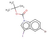 1H-Indole-1-<span class='lighter'>carboxylic</span> acid, 5-bromo-3-<span class='lighter'>iodo</span>-, <span class='lighter'>1,1-dimethylethyl</span> <span class='lighter'>ester</span>