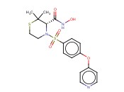 (S)-2-[(羟基氨基)<span class='lighter'>甲基</span>]-5,6-二<span class='lighter'>甲基</span>-4-(4-吡啶-4-基氧苯基)磺酰基<span class='lighter'>吗</span><span class='lighter'>啉</span>-3-硫酮