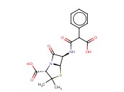 [6S-(2a,5a,6b)]-6-(羧基苯基-<span class='lighter'>乙酰</span>氨基)-3,3-二甲基-7-<span class='lighter'>氧</span>代-4-硫杂-1-氮杂双环[3.2.0]庚烷-2-甲酸二钠盐
