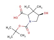 (2S,4R)-N-Boc-4-羟基-3,3-二甲基<span class='lighter'>吡咯烷</span>-2-甲酸