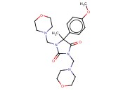 5-(4-甲氧苯基)-5-<span class='lighter'>甲基</span>-1,3-二(<span class='lighter'>吗</span><span class='lighter'>啉</span>-4-基<span class='lighter'>甲基</span>)咪唑烷-2,4-二酮