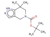 <span class='lighter'>TERT-BUTYL</span> 7,7-<span class='lighter'>DIMETHYL</span>-6,7-DIHYDRO-1H-PYRAZOLO[4,3-C]PYRIDINE-5(4H)-<span class='lighter'>CARBOXYLATE</span>