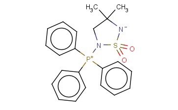 <span class='lighter'>TRIPHENYLPHOSPHONIUM</span> <span class='lighter'>3,3-DIMETHYL-1,2</span>, <span class='lighter'>5-THIADIAZOLIDINE</span> <span class='lighter'>1,1-DIOXIDE</span>