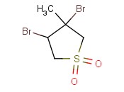 <span class='lighter'>3,4-DIBROMO-3-METHYLTETRAHYDROTHIOPHENE</span> <span class='lighter'>1,1-DIOXIDE</span>