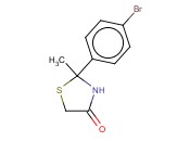 2-(4-溴苯基)-2-<span class='lighter'>甲基</span><span class='lighter'>噻唑</span>烷-4-酮