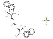 2-[(1E,3Z)-3-<span class='lighter'>氯</span>-5-(1,1,3-三甲基-1,3-二氢-2H-苯并[e]<span class='lighter'>吲哚</span>-2-亚基)-1,3-戊二烯基]-1,1,3-三甲基-1H-苯并[e]<span class='lighter'>吲哚</span>鎓高氯酸盐