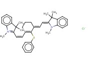 1,3,3-<span class='lighter'>三</span>甲基-2-(2-[2-<span class='lighter'>苯基</span>硫烷基-3-[2-(1,3,3-<span class='lighter'>三</span>甲基-1,3-二氢-吲哚-2-亚基)-亚<span class='lighter'>乙基</span>]- 环己-1-烯基]-乙烯基)- 3H-吲哚鎓<span class='lighter'>氯化</span>物