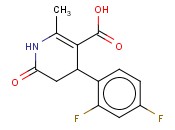 4-(<span class='lighter'>2,4-DIFLUOROPHENYL</span>)-1,4,5,6-TETRAHYDRO-2-METHYL-6-OXO-3-PYRIDINECARBOXYLIC ACID