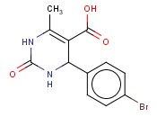 1,2,3,4-<span class='lighter'>TETRAHYDRO</span>-6-METHYL-4-(4-BROMOPHENYL)-2-OXO-5-PYRIMIDINECARBOXYLIC ACID