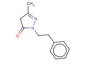 <span class='lighter'>5-METHYL-2-PHENETHYL-2,4-DIHYDRO-PYRAZOL-3-ONE</span>