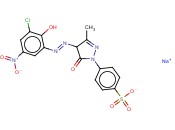 4-[4-[(3-氯-2-羟基-5-<span class='lighter'>硝基</span>苯基)偶氮]-4,5-二氢-3-甲基-5-氧代-1H-<span class='lighter'>吡唑</span>-1-基]-苯磺酸单钠盐