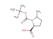 (2S)-N-叔丁氧羰基-5-甲基<span class='lighter'>吡咯烷</span>-2-甲酸