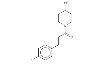 1-(3-(4-FLUOROPHENYL)-2-PROPENOYL)-4-METHYLPIPERIDINE