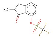 2-METHYL-7-TRIFLUOROMETHANESULFONOXY-1-<span class='lighter'>INDANONE</span>