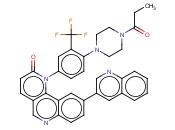 1-[4-[4-(1-氧代丙基)-1-哌嗪基]-3-(三<span class='lighter'>氟</span>甲基)苯基]-9-(3-喹啉基)苯并[h]-1,6-<span class='lighter'>萘</span>啶-2(1H)-酮