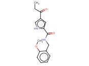 N-(<span class='lighter'>2-METHOXYBENZYL</span>)-4-PROPIONYL-1H-PYRROLE-2-CARBOXAMIDE