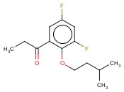 3',5'-DIFLUORO-2'-<span class='lighter'>ISO</span>-PENTOXYPROPIOPHENONE