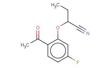 2-(2-<span class='lighter'>ACETYL</span>-5-FLUOROPHENOXY)BUTANENITRILE