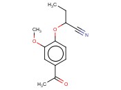 2-(4-<span class='lighter'>ACETYL</span>-2-METHOXYPHENOXY)BUTANENITRILE