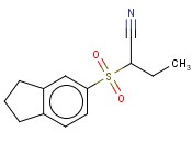 2-(2,3-DIHYDRO-1H-<span class='lighter'>INDENE</span>-5-SULFONYL)BUTANENITRILE