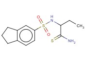 2-(2,3-DIHYDRO-1H-<span class='lighter'>INDENE</span>-5-SULFONAMIDO)BUTANETHIOAMIDE