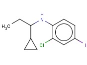 2-CHLORO-N-(1-CYCLOPROPYLPROPYL)-<span class='lighter'>4-IODOANILINE</span>