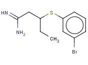 3-[(<span class='lighter'>3-BROMOPHENYL</span>)SULFANYL]PENTANIMIDAMIDE