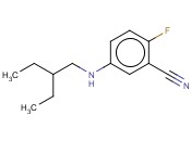 5-[(2-ETHYLBUTYL)AMINO]-<span class='lighter'>2-FLUOROBENZONITRILE</span>