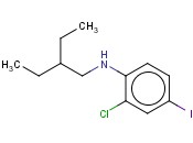 2-CHLORO-N-(2-ETHYLBUTYL)-<span class='lighter'>4-IODOANILINE</span>