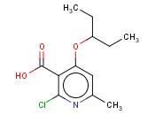 2-CHLORO-4-(1-ETHYLPROPOXY)-6-METHYLNICOTINIC ACID