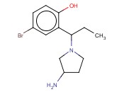 2-[1-(3-AMINOPYRROLIDIN-1-YL)PROPYL]-4-<span class='lighter'>BROMOPHENOL</span>