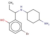 2-(1-[(4-AMINOCYCLOHEXYL)AMINO]PROPYL)-4-<span class='lighter'>BROMOPHENOL</span>